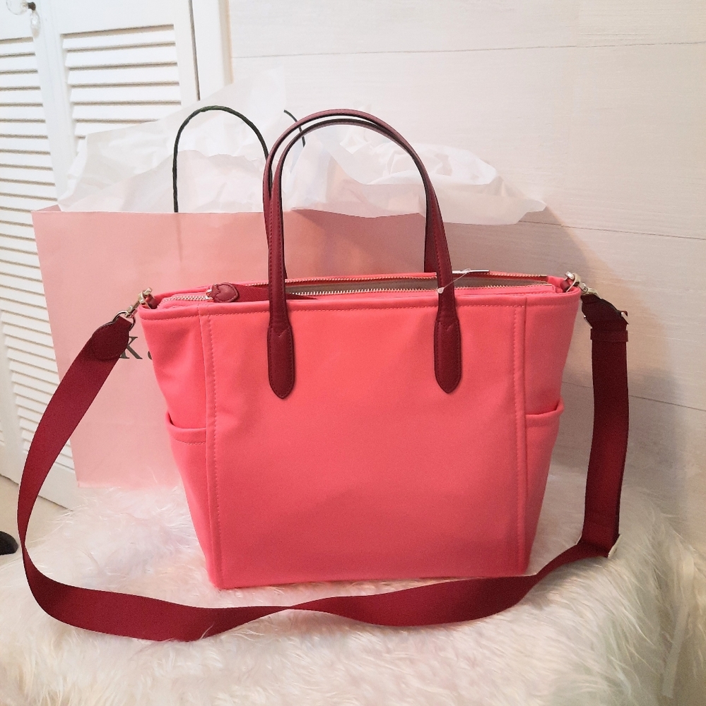 Kate spade deep dahli Chelsea med satchel bag purse NWT - Picture 6 of 7